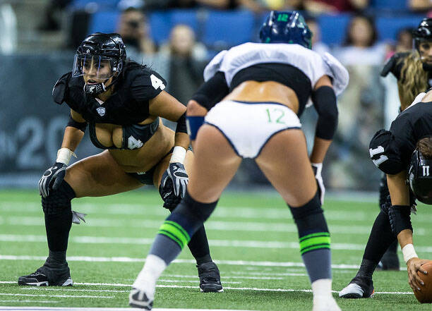 Legends Football League, o futebol americano onde as mulheres usam lingerie. Foto: Divulgação