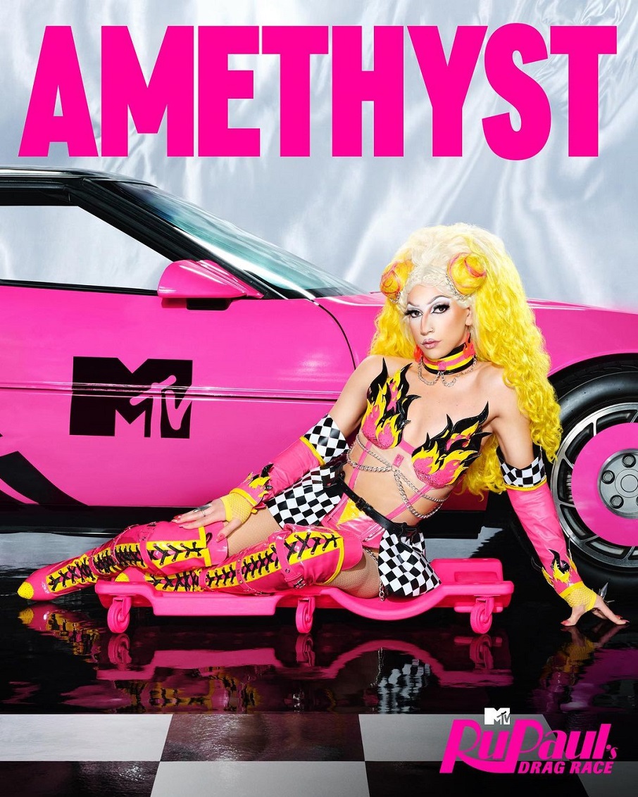 Amethyst, drag queen da 15ª temporada de RuPaul's Drag Race.. Foto: Reprodução/Instagram 17.01.2023