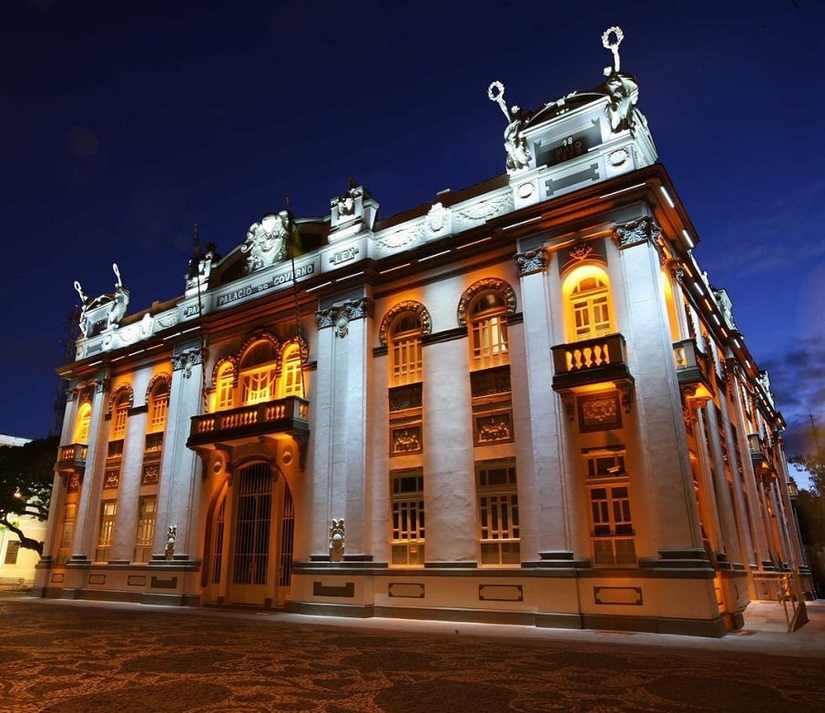 O Palácio Museu Olímpio Campos, em Aracaju, no Sergipe.. Foto: Reprodução/Instagram 10.02.2023