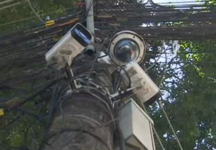 Um centro de controle da PM vai funciona na Praça do Lido, conectado a 12 câmeras de reconhecimento facial, 4 drones e 65 torres de vigilância. Reprodução: Flipar