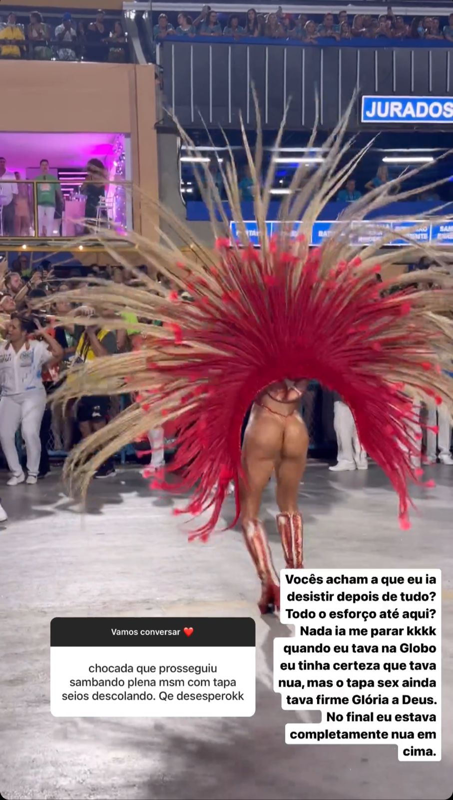 Gabi Martins comenta falha no Carnaval ao ficar com seios à mostra Reprodução/Instagram - 15.02.2024