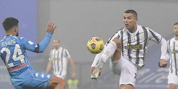 Juventus x Napoli. Foto: Reprodução/Instagram