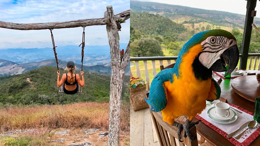 A ex-modelo brasileira se refugiou nas montanhas de Minas Gerais. Foto: Reprodução/Instagram 07.08.2023