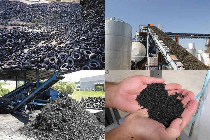 Pneus e outros produtos de borracha são reciclados para fabricar pisos, tapetes e objetos moldados. Essa abordagem diminui o impacto ambiental e promove a economia circular.
 Reprodução: Flipar