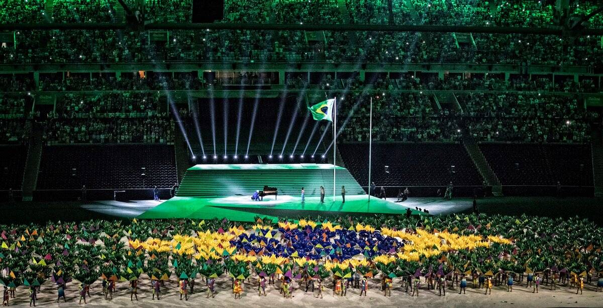 Cerimônia de abertura dos Jogos Paralímpicos. Foto: Reprodução/Twitter