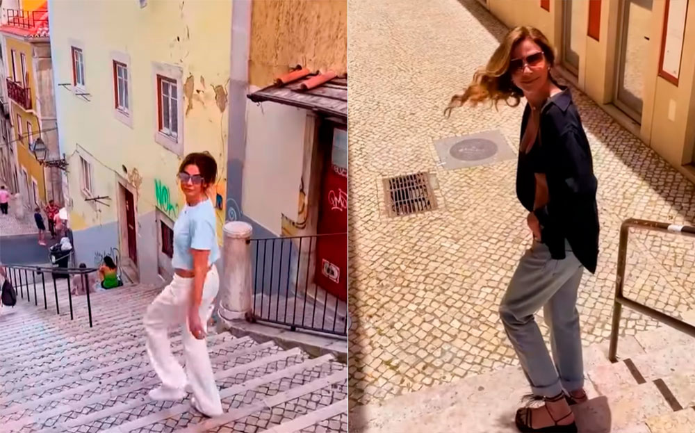 Luciana Gimenez passeia pelas ruas de Lisboa Arquivo pessoal