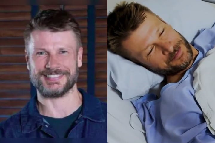 Rodrigo Hilbert se recuperou bem da cirurgia de emergência depois de sofrer um acidente enquanto participava de uma competição de Mountain Bike, na África do Sul.. Foto: Reprodução: Flipar
