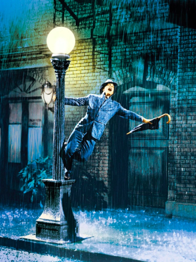 #11. “Cantando na Chuva” (1952): Um clássico absoluto da história do cinema, o filme conta a história de dois astros do cinema mudo se vendo diante dos desafios de uma iminente transição para o cinema falado.  Reprodução: Flipar