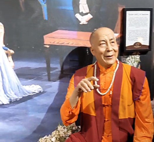 O Dalai Lama é outro com amor no coração. Muita luz para os autores dessa obra.   Reprodução: Flipar