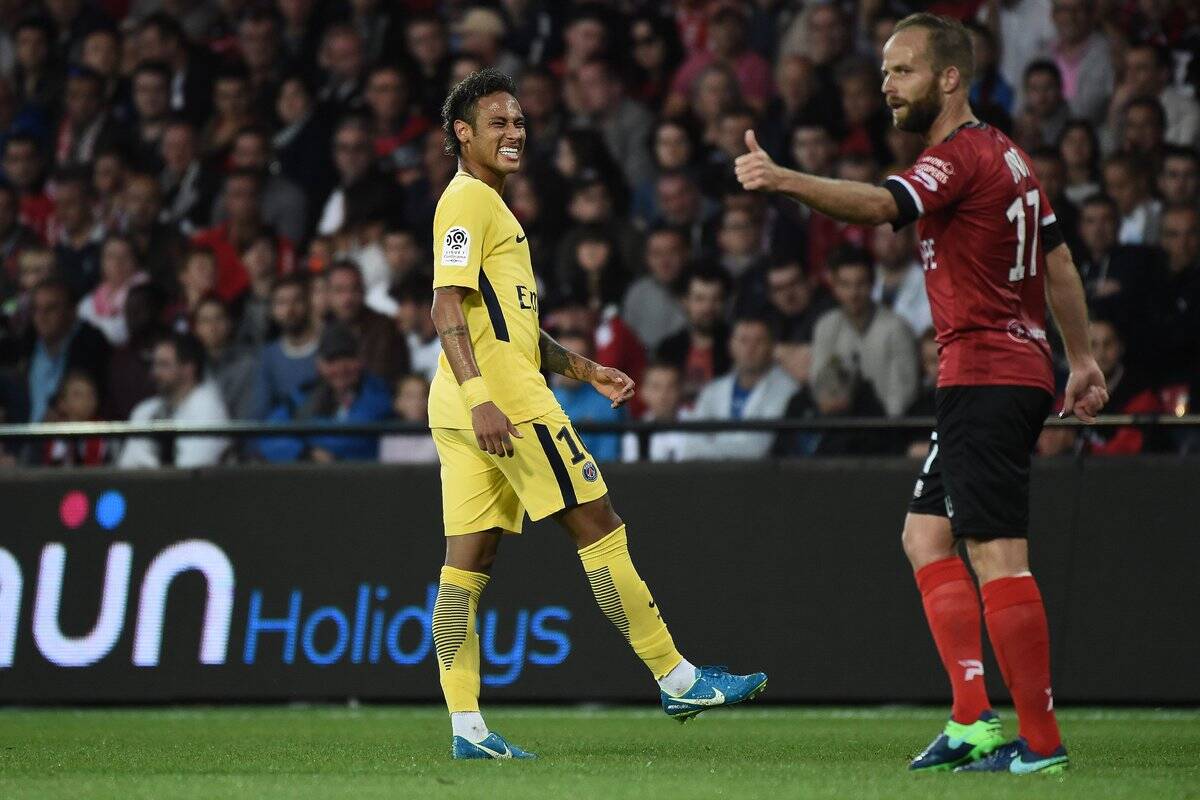 Neymar fez sua estreia com a camisa do PSG diante do Guingamp, em jogo válido pela 2ª rodada do Francês. Foto: Twitter/Reprodução/PSG