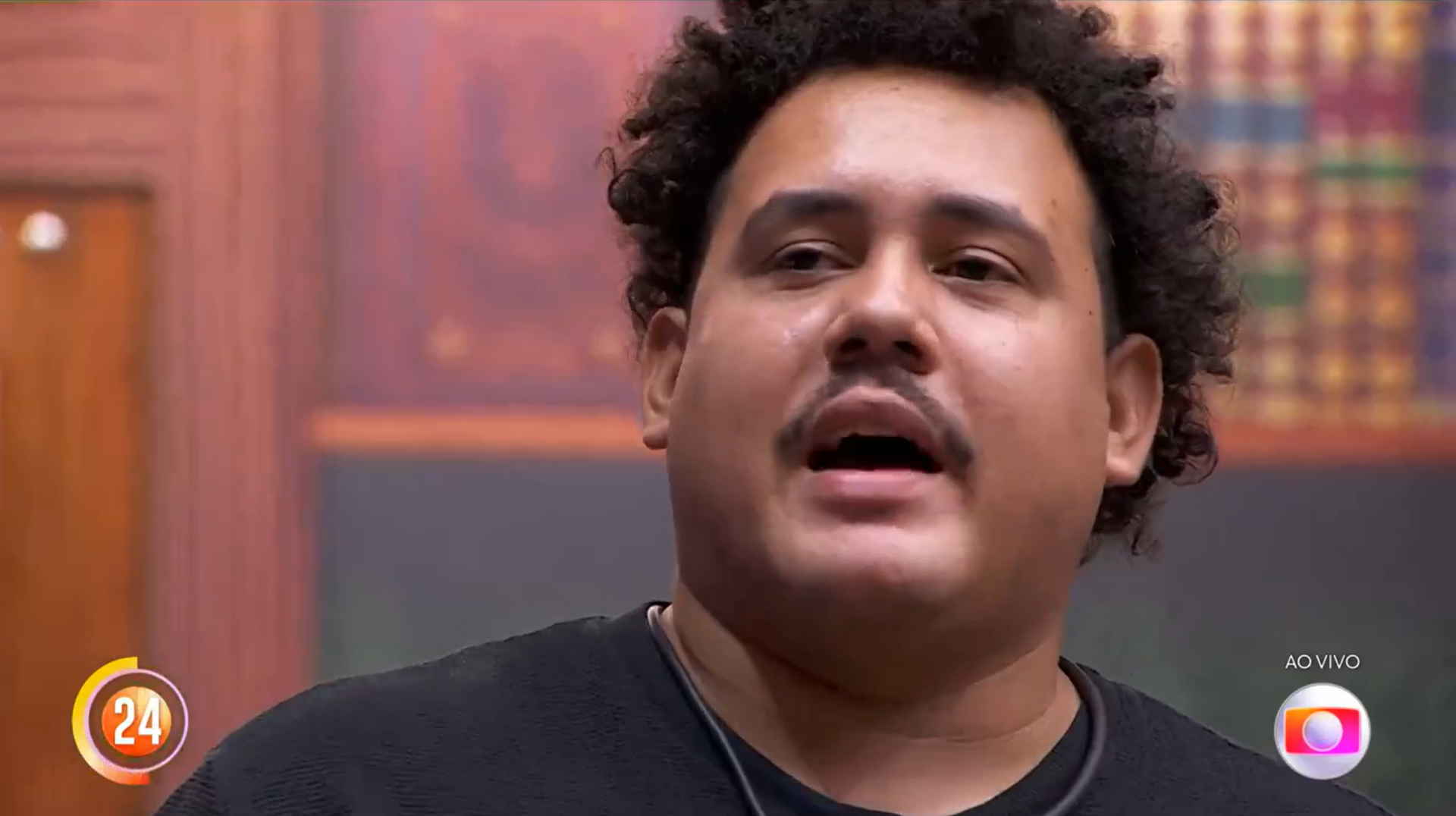 Lucas em formação do décimo paredão do 'BBB 24' Reprodução/Globo - 26.02.2024