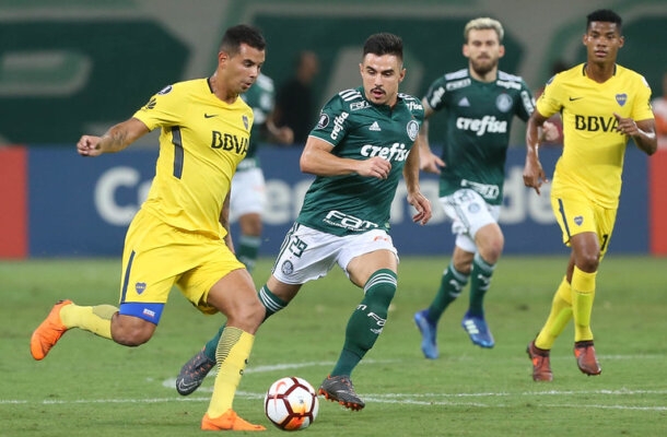 Palmeiras 1x1 Boca Juniors, 11/04/2018, pela fase de grupos da Libertadores - Gols: Keno (PAL)