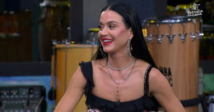 Katy Perry no "Estrela da Casa" Reprodução: TV Globo