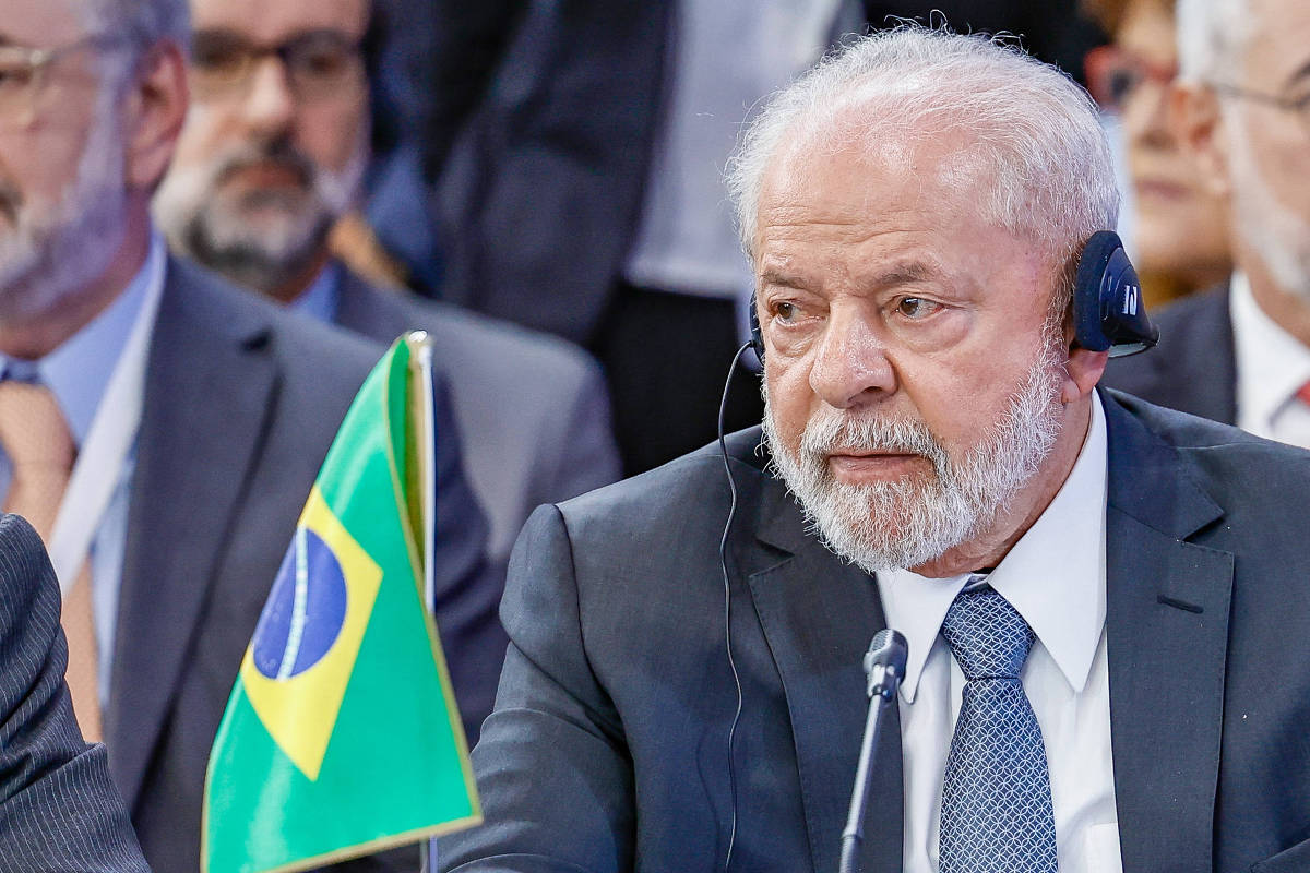 O presidente Lula durante sessão com membros do Mercosul, na Argentina - 04/07/2023 . Foto: Ricardo Stuckert/Presidência da República