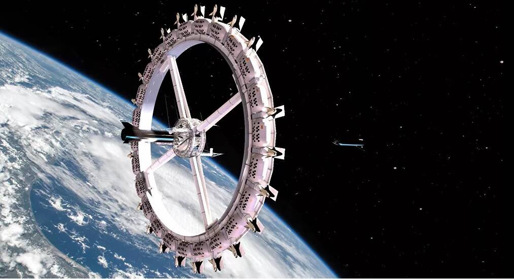 A Voyager abrirá para hóspedes em 2027. Foto: Reprodução/Orbital Assembly INC