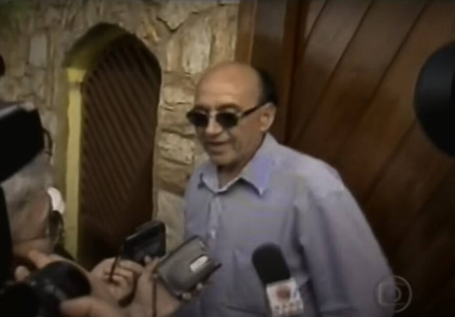 Pai de Fernando Dutra Pinto concede entrevista. Foto: Globo