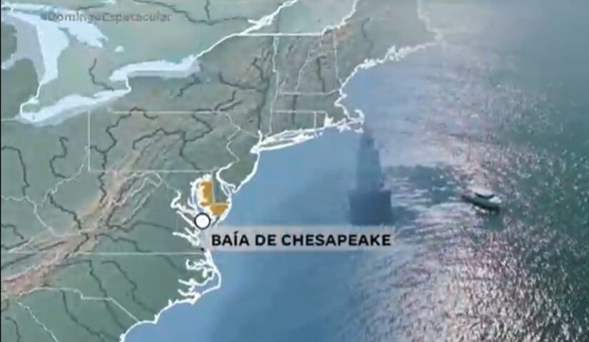 O farol fica na Baía de Chesapeake, no estado de Maryland, no nordeste dos Estados Unidos. Ele foi construído há 122 anos. 

 Reprodução: Flipar