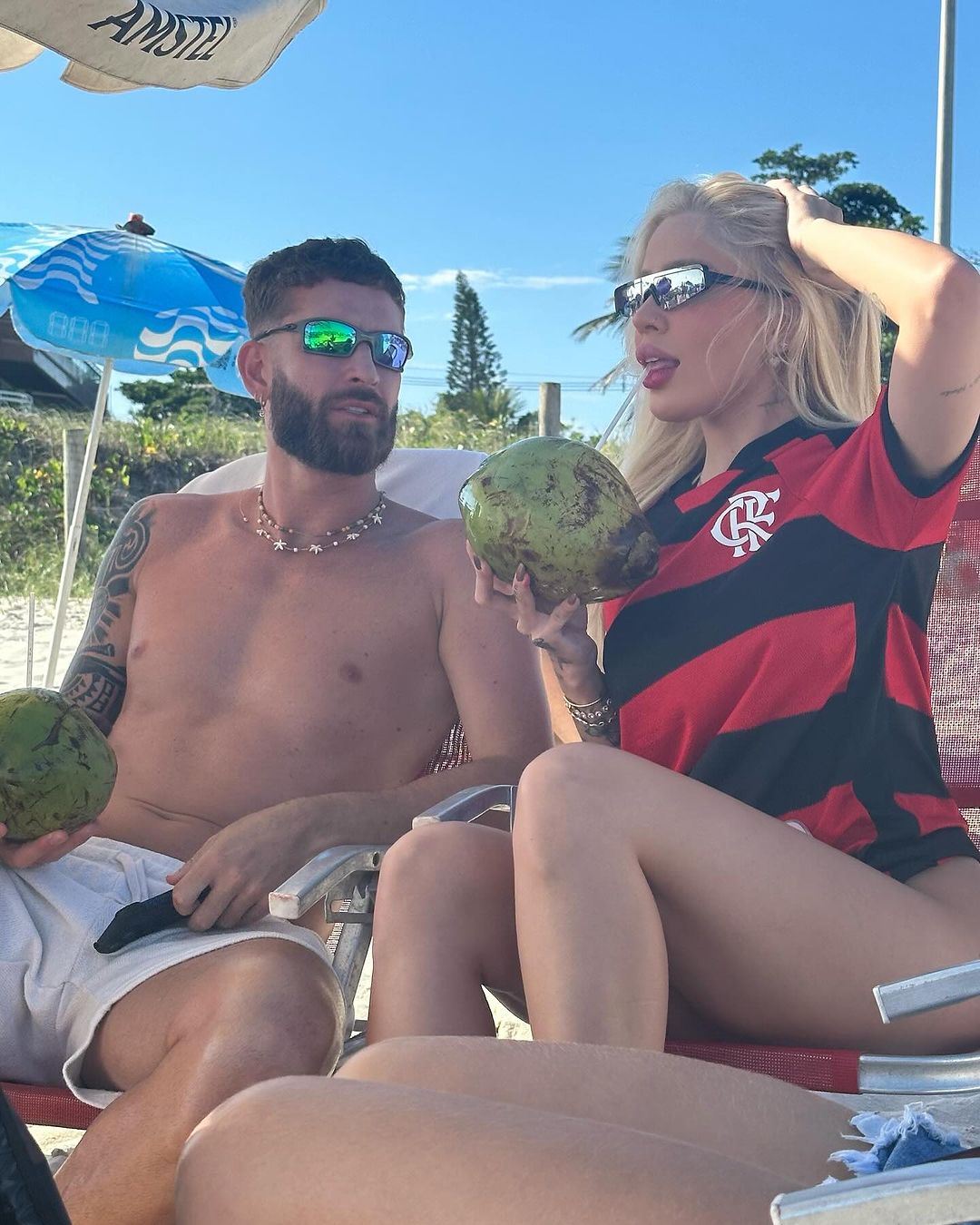  Karoline Lima e Léo Pereira publicam fotos juntos Reprodução/ Instagram