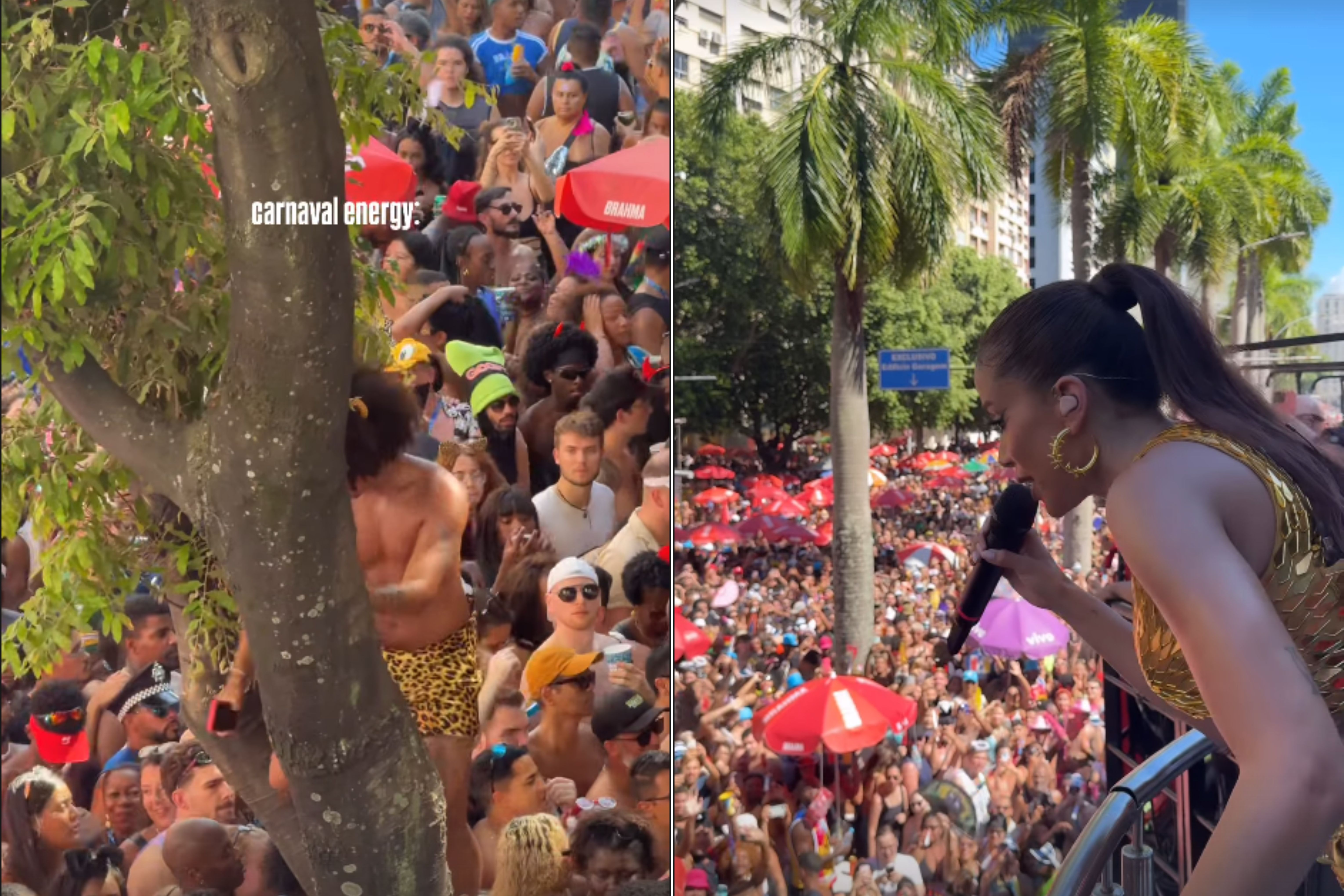 Anitta comanda bloco no Rio com homenagem a Rebeca Andrade. Foto: Instagram/@Anitta