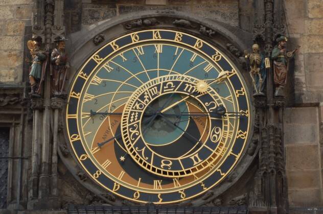 Relógio Astronômico é um dos mais bem detalhados do mundo e um dos mais antigos da Europa. Foto: Blog da Ciência/Reprodução