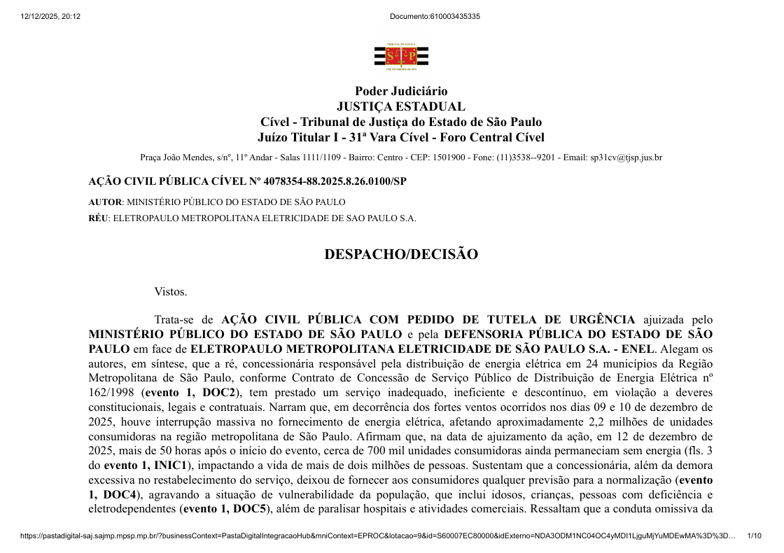 JUSTIÇA ESTADUAL. Foto: Reproução