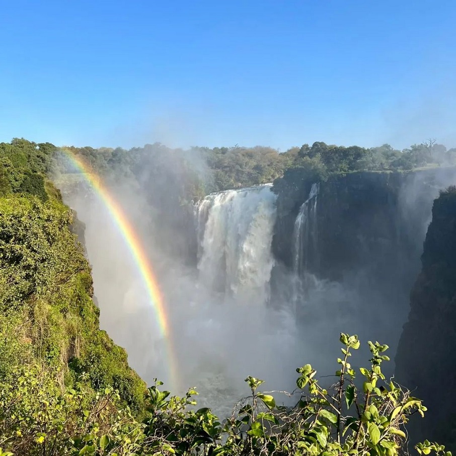 As Cataratas Vitória, na Zâmbia. Foto: Reprodução/Instagram 25.08.2023