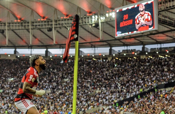 Com 64.524 pagantes no Maracanã, o chamado Clássico dos Milhões superou no quesito o jogo Flamengo 1 x 1 Cruzeiro, no mesmo local, pela 8ª rodada do primeiro turno. - Foto: Divulgação/Flamengo