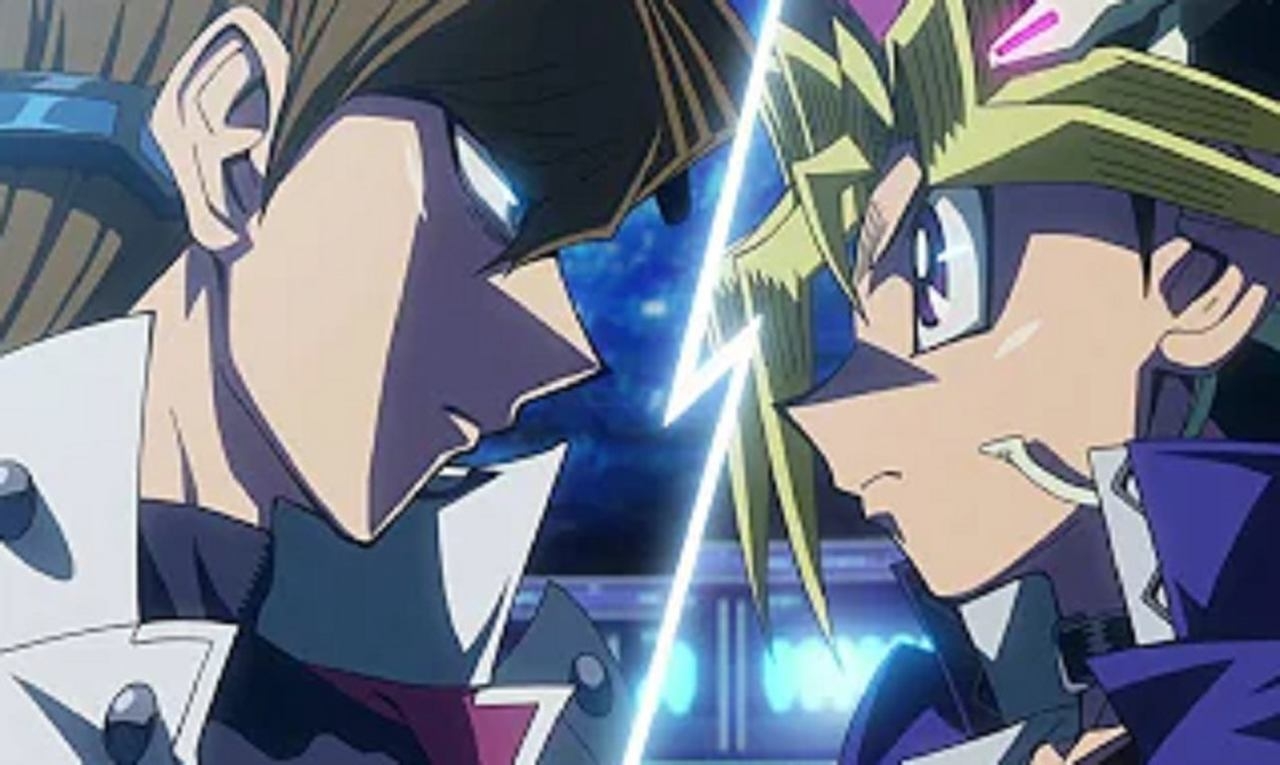 Yugi vs Kaiba - Anime: Yu-Gi-Oh! - Uma das maiores rivalidades dos animes com certeza é Yugi vs Kaiba. Além dos duelos marcantes e emocionantes, esse embate carrega a história de Yu-Gi-Oh do começo ao fim.  Reprodução: Flipar