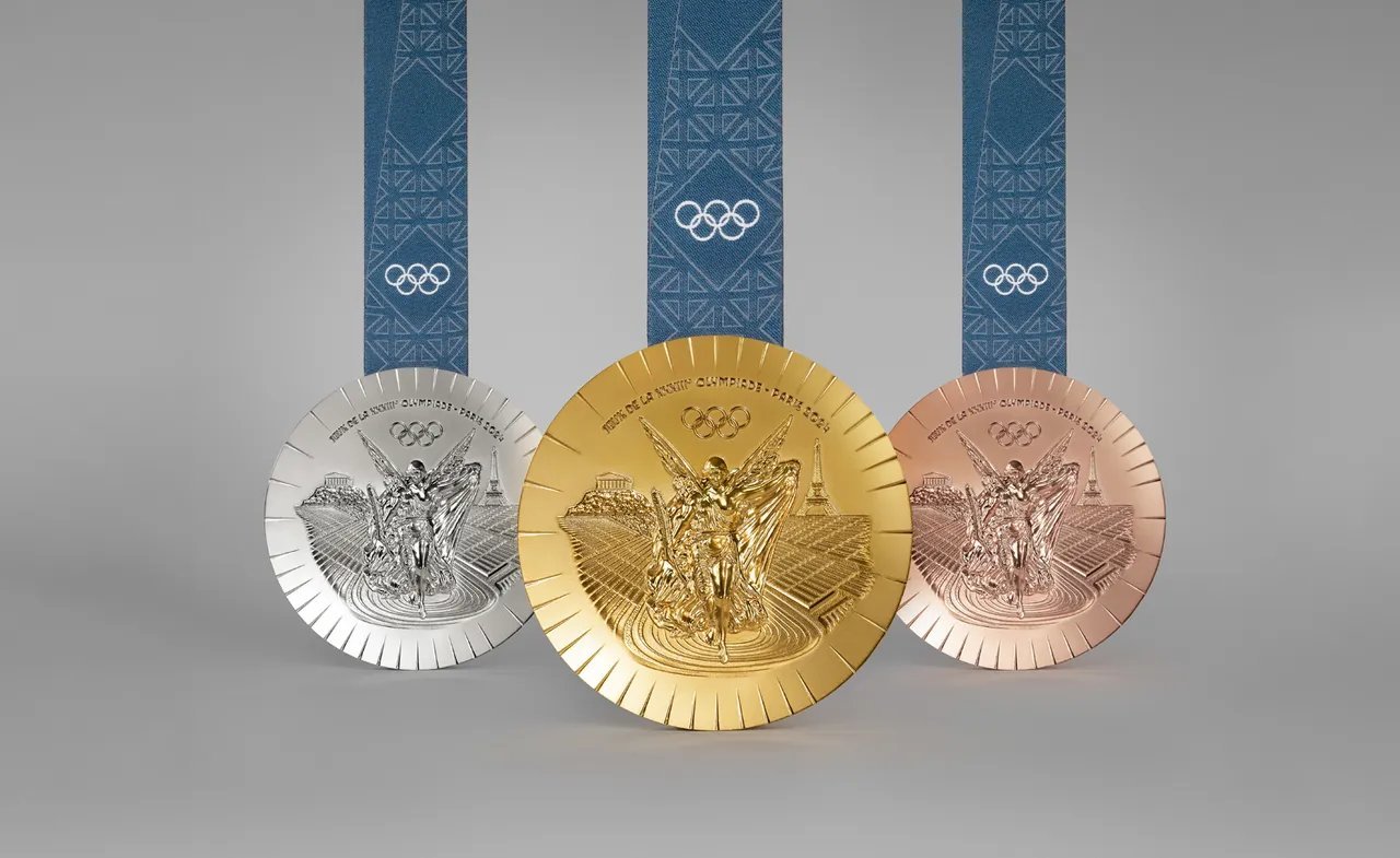 Medalhas dos Jogos de Paris Reprodução/Twitter