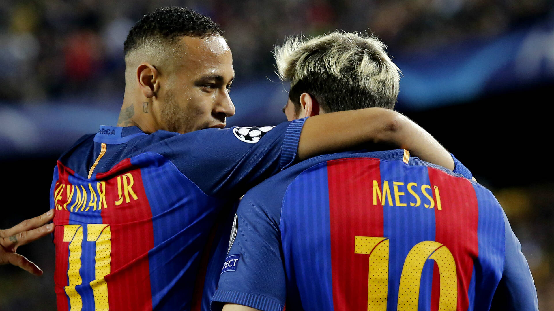 Neymar e Messi. Foto: Reprodução