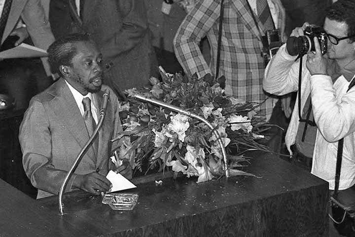 Welles ficou impressionado com a naturalidade de Grande Otelo diante da câmera e chegou a classificá-lo como o maior ator do Brasil. Reprodução: Flipar