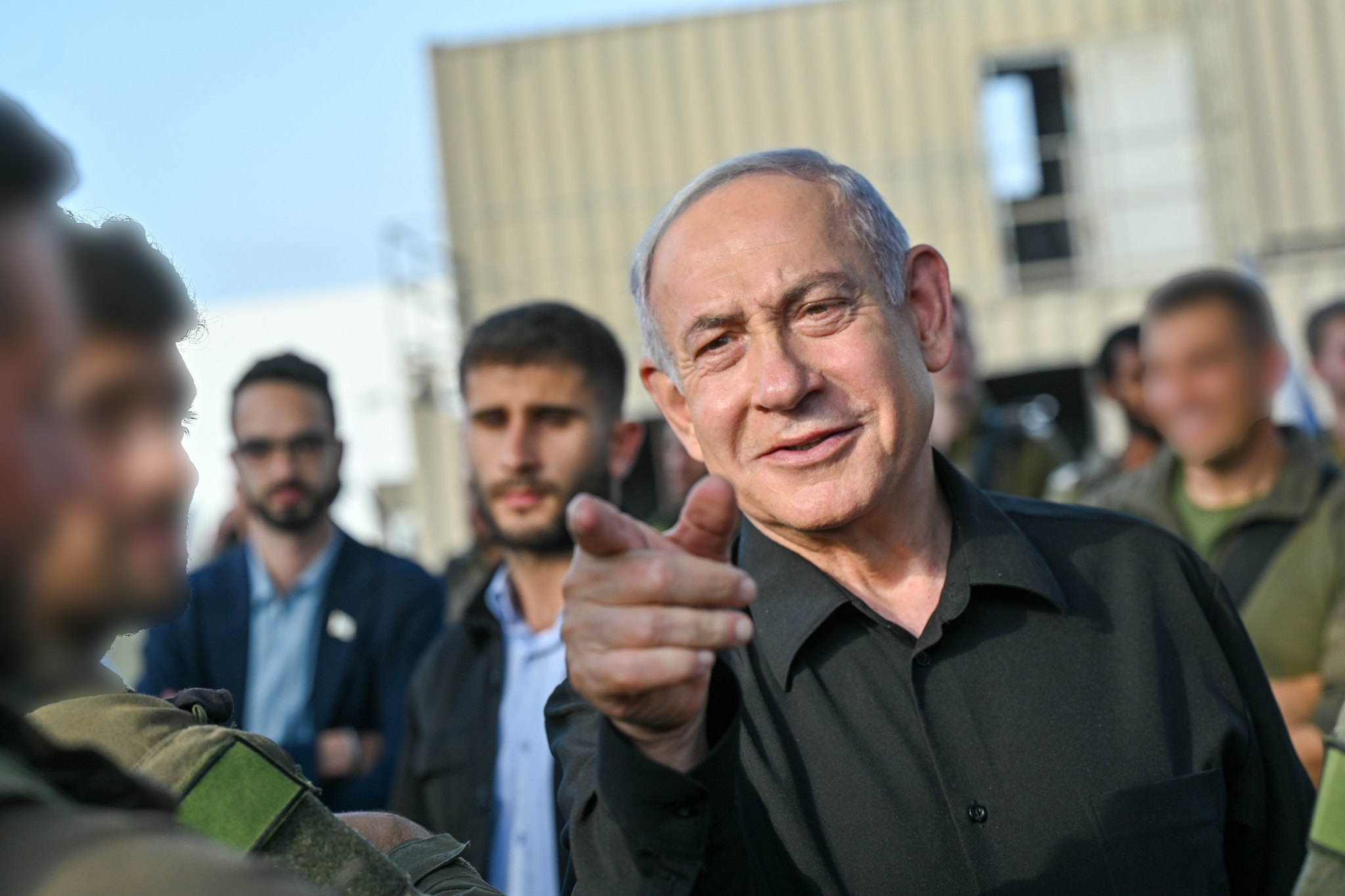 Visita do primeiro-ministro israelense, Benjamin Netanyahu, à unidade Yalam do Corpo de Engenharia Kobi Gideon, GPO - 26.10.2023