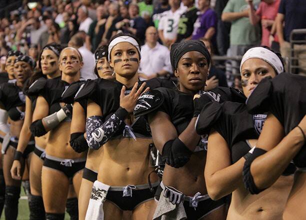 Legends Football League, o futebol americano onde as mulheres usam lingerie. Foto: Divulgação