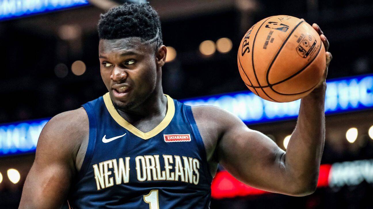 Zion Williamson%2C astro da NBA. Foto: NBA Photo/Divulgação