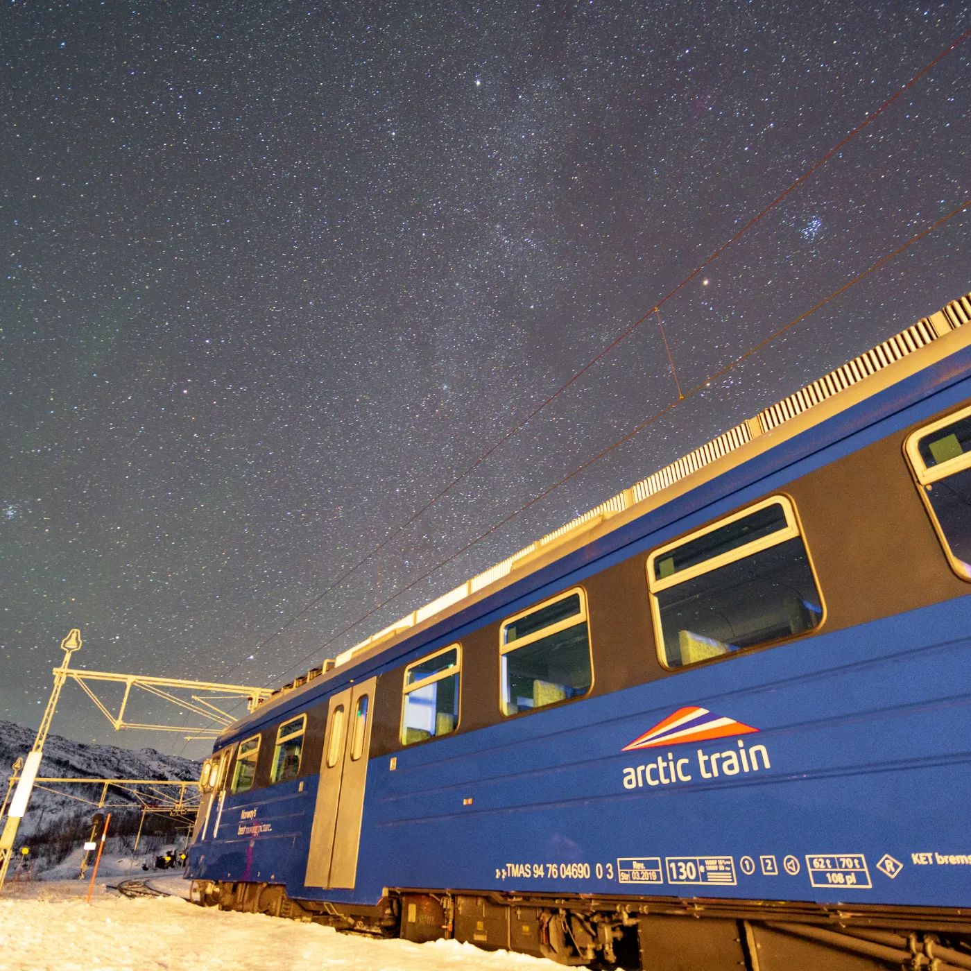 Arctic Train - Trem de observação da Aurora boreal. Foto: Divulgação Arctic Train