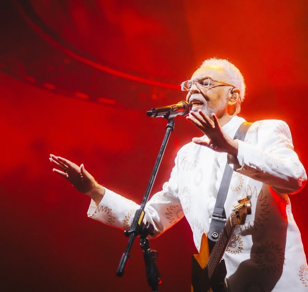 Gilberto Gil se aposentará das grandes turnês em 2025, após uma turnê de despedida. . Foto: Reprodução: Flipar