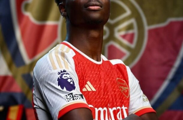 Na quarta posição, mais um jogador do Arsenal: Bukayo Saka tem valor de mercado de 120 milhões de euros. Instagram Bukayo Saka