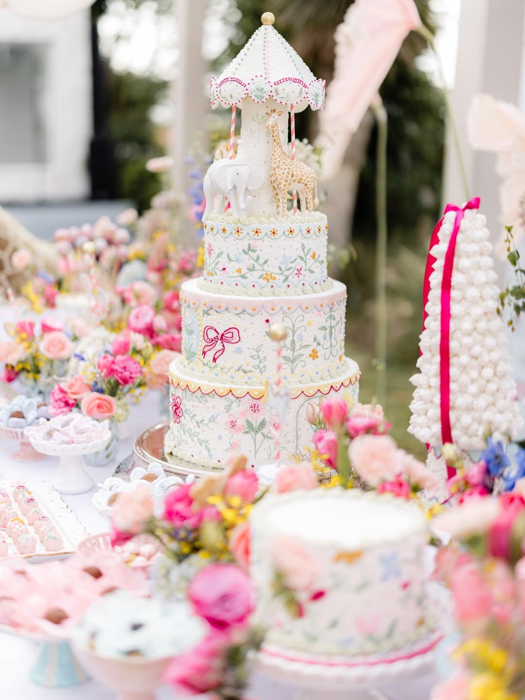 Decoração do aniversário da pequena Serena, filha de Luan Santana e Jade Magalhães.. Foto: Reprodução/Instagram