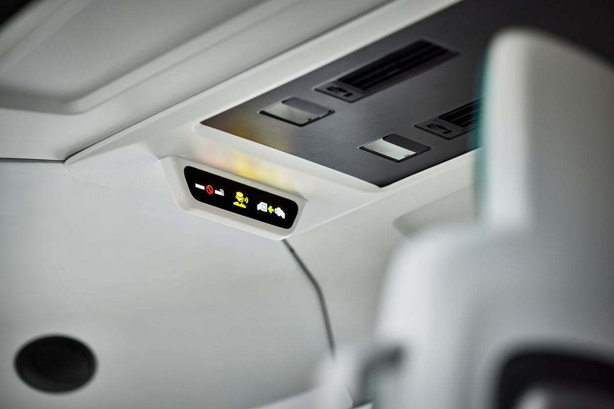 Detalhes do mockup do carro voador da Embraer. Foto: Eve Air/Embraer/Divulgação