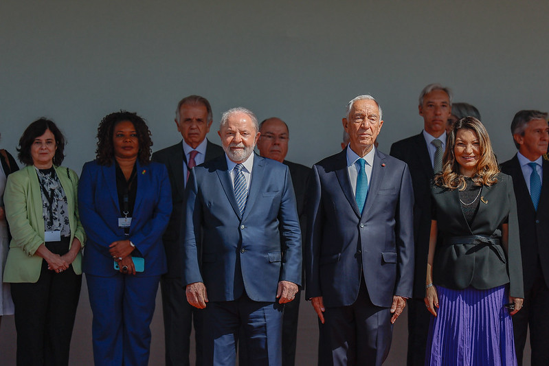 Lula e Janja são recebidos pelo presidente de Portugal, Marcelo Rebelo de Sousa Ricardo Stuckert/PR