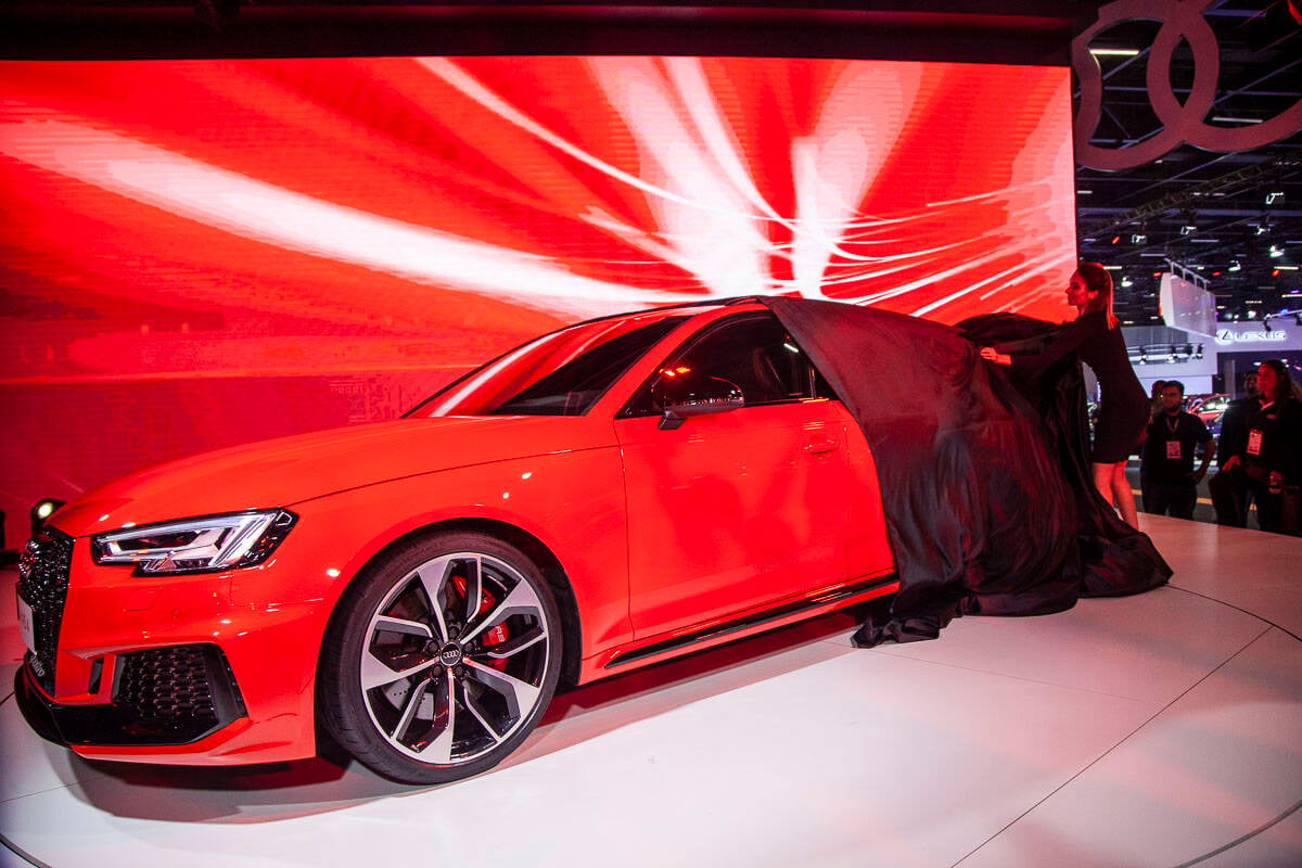 Estande da Audi no Salão do Automóvel 2018. Foto: Divulgação