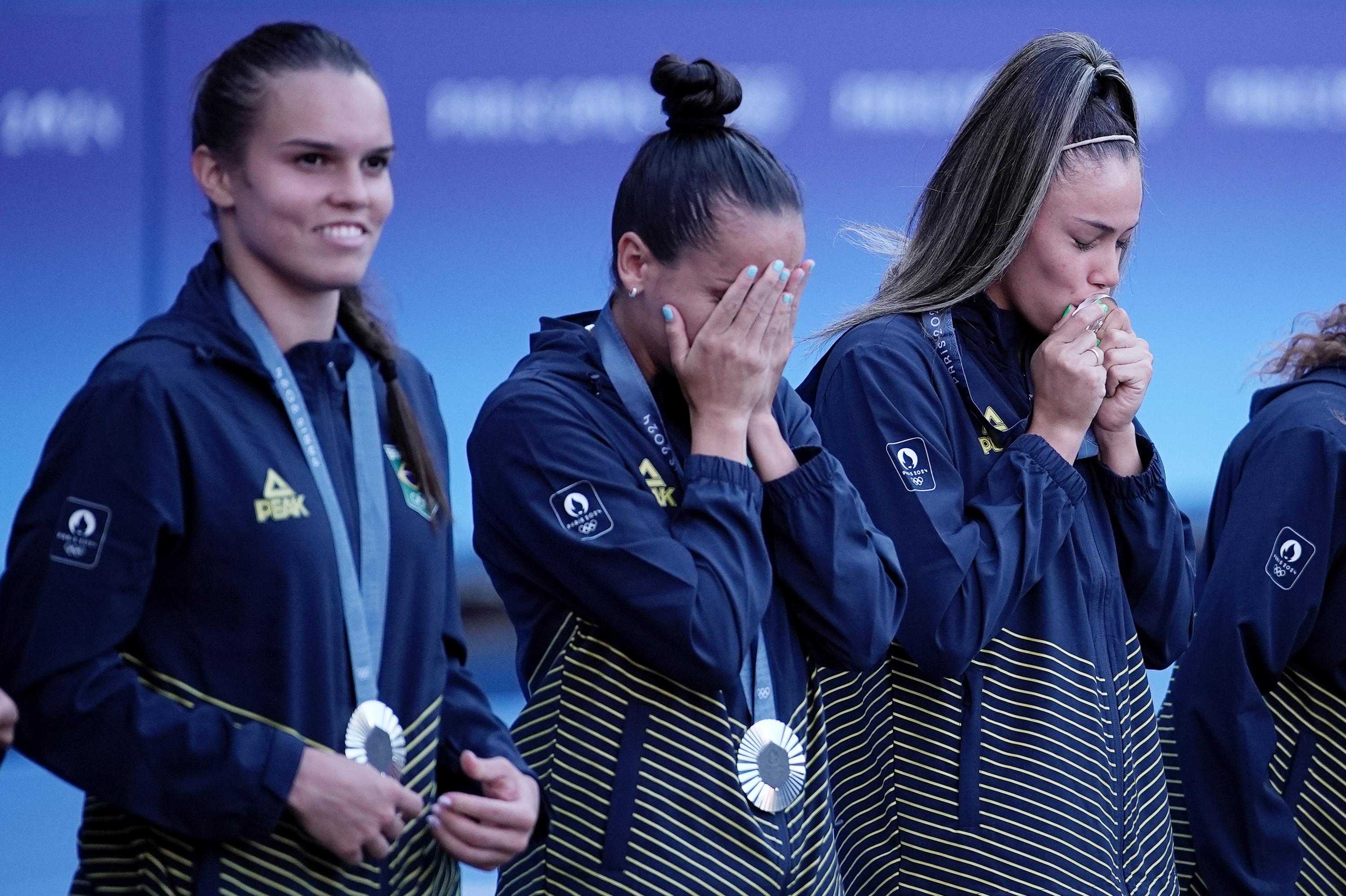 Brasil recebe medalha de prata nos Jogos Olímpicos de Paris Foto: Alexandre Loureiro/COB