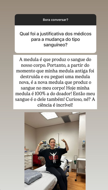 Story de Fabiana Justus. Foto: Reprodução: Instagram/@fabianajustus