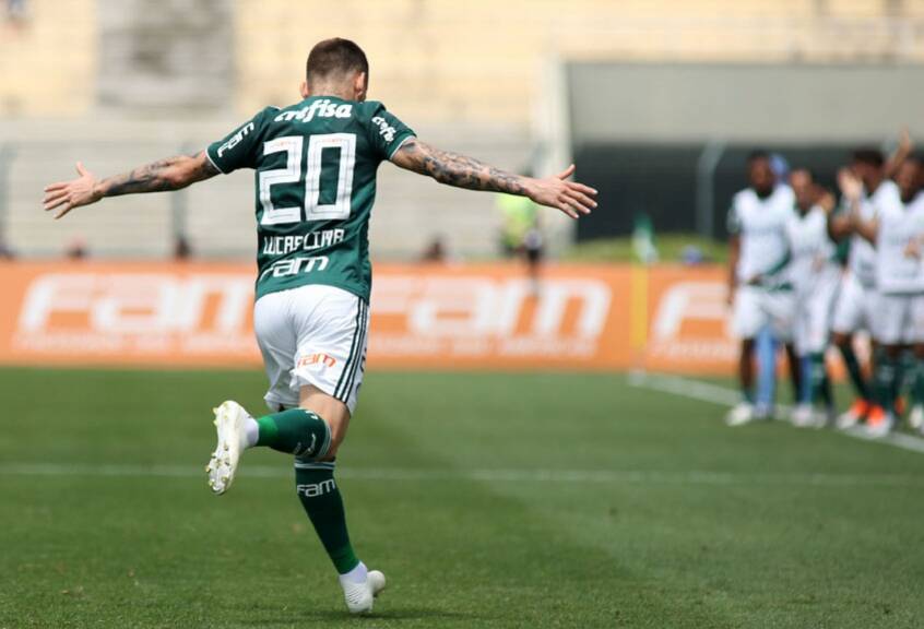 Lucas Lima abriu caminho para vitória do líder Palmeiras sobre o Cruzeiro. Foto: Twitter/Reprodução