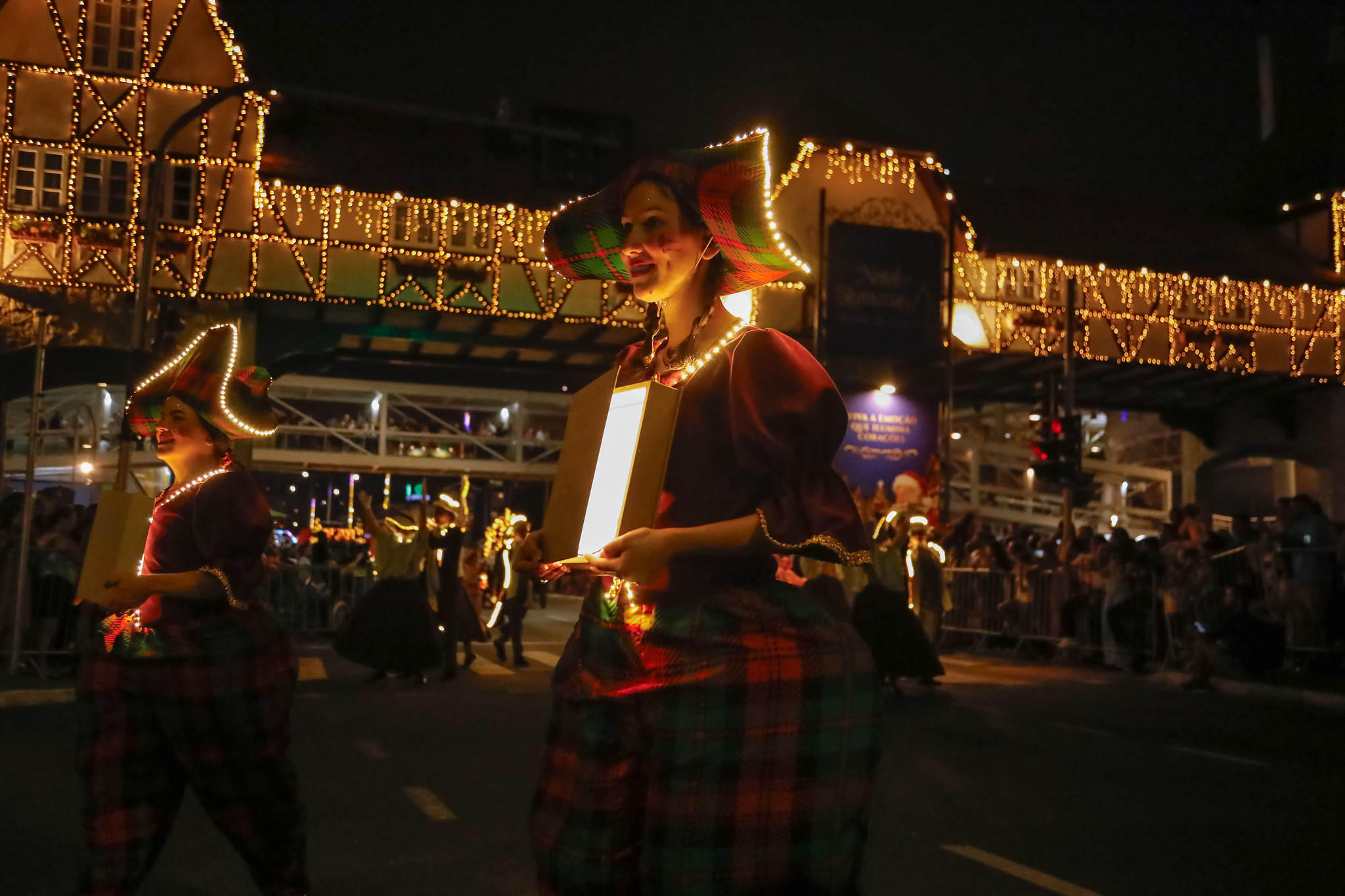 Desfile de Natal em Blumenau - SC. Foto: Divulgação / Prefeitura de Blumenau (SC)