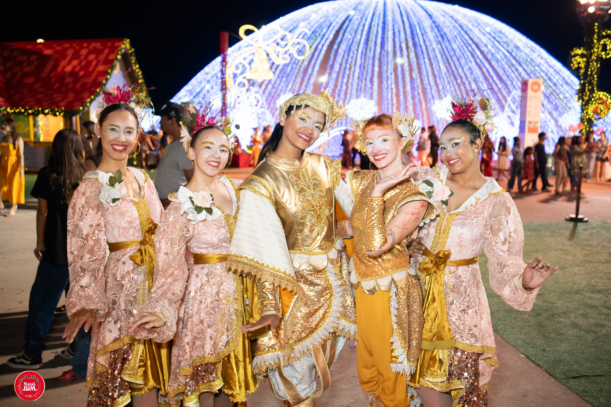 Personagens do desfile de Natal de Goiás 2025. Foto: Divulgação / Governo de Goiás