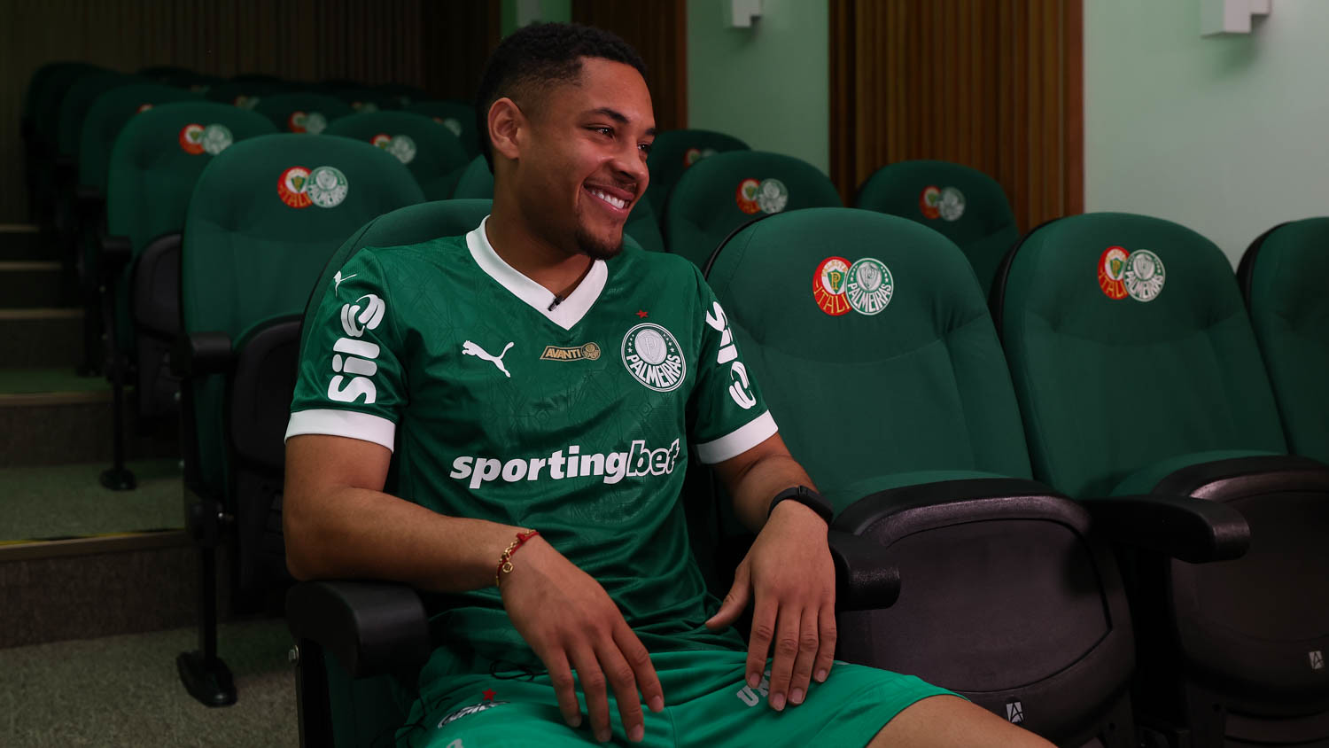 Vitor Roque. Foto: Cesar Greco/Palmeiras