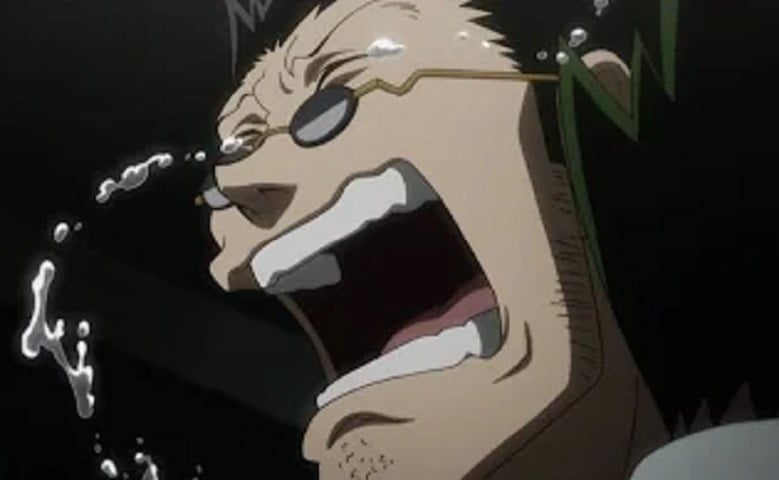 Personagem: Leorio, anime: Hunter x Hunter - Como seu objetivo é se tornar um grande médico, Leorio passa muitas vezes despercebido em momentos de batalha, porém ele tem uma grande força física e seu conhecimento para recuperar danos físicos é muito relevante no universo em que ele se encontra.  Reprodução: Flipar