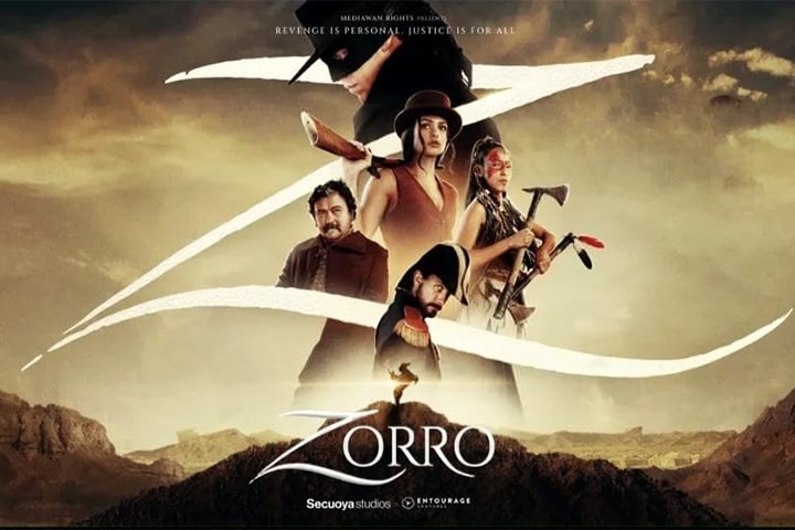 Em janeiro, desembarcou no Prime Video uma nova série baseada no Zorro. Criada pelo espanhol Carlos Portela, a trama tem o personagem Diego de la Vega (Miguel Bernardeau), um homem motivado pela vingança. Reprodução: Flipar