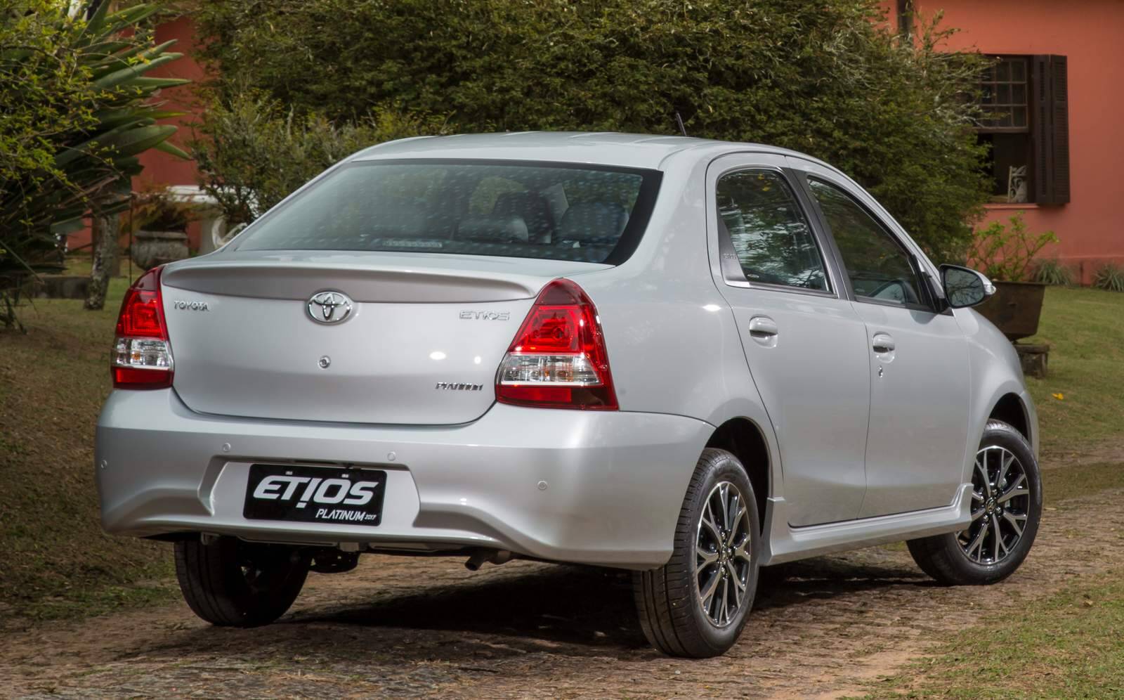 Toyota Etios Sedan Platinum. Foto: Divulgação